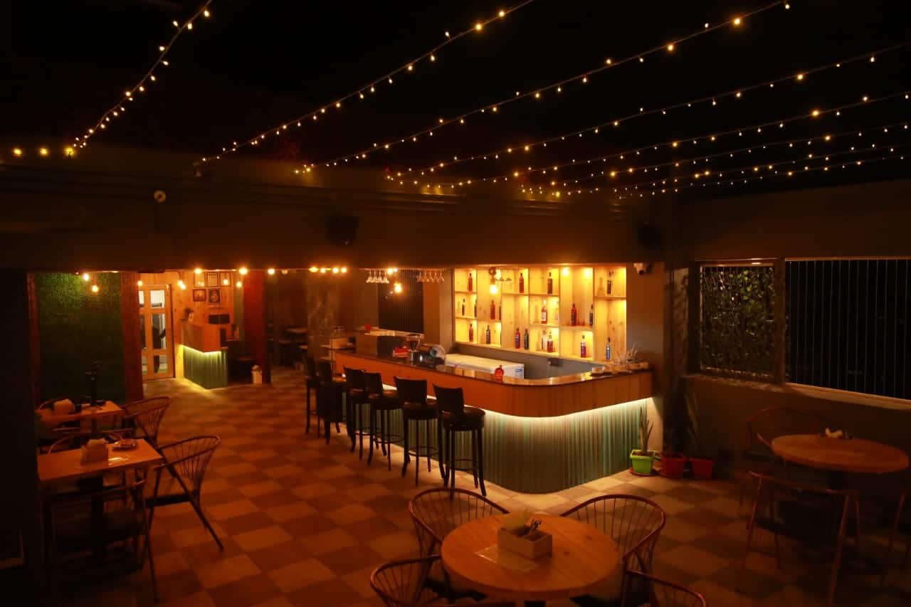 Breeze The Rooftop Cafe Evening Ambiance