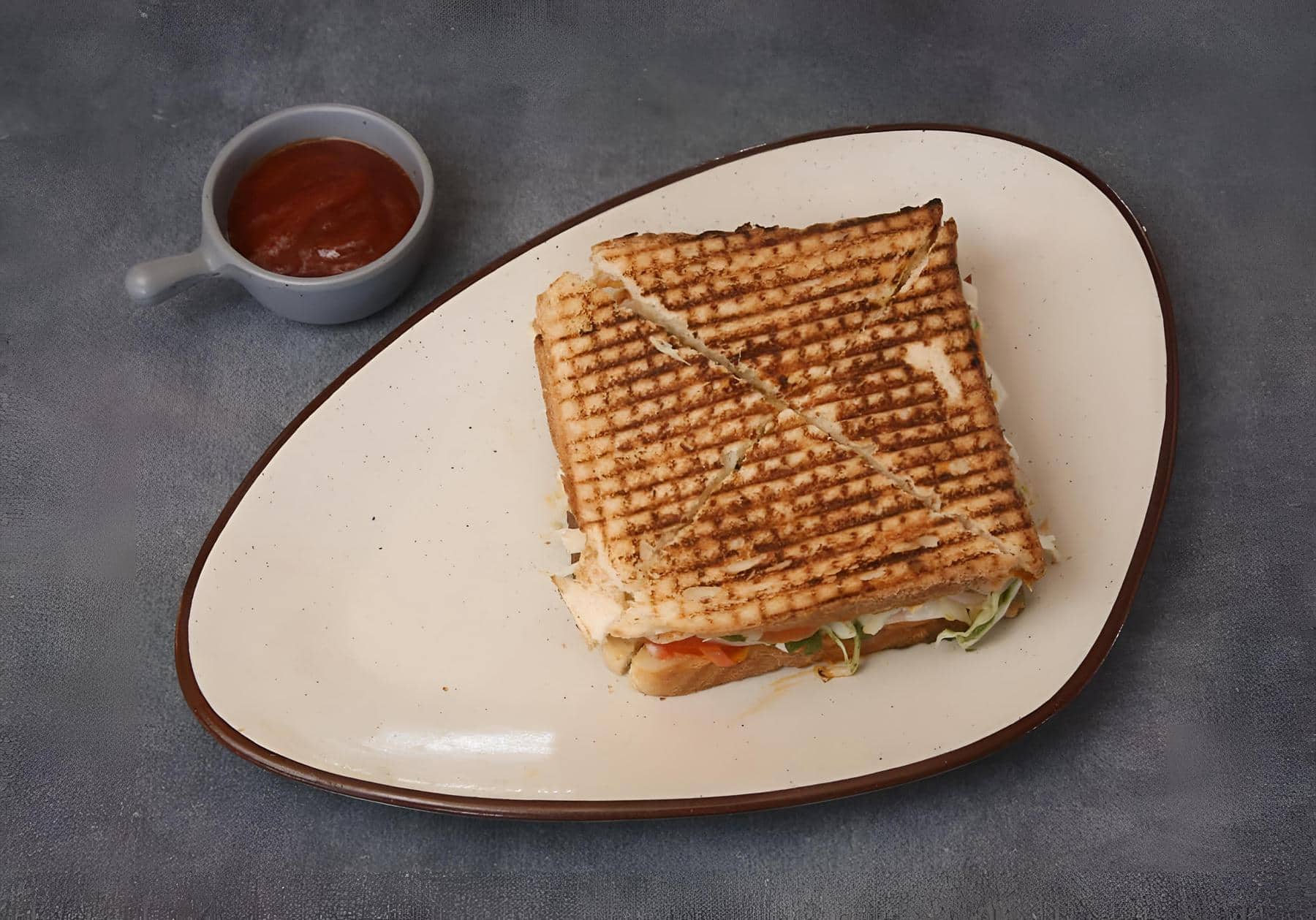 Veg Cheese Grill Sandwich